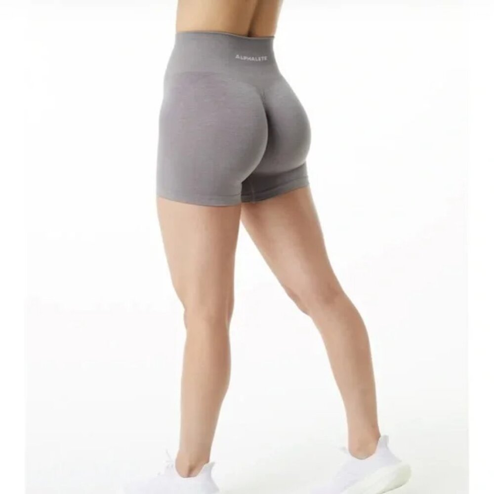 Alphalete Amplify shorts. Size medium storm gray